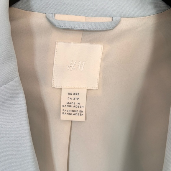 Baby blue 3xs H&M blazer - NEW - Picture 3 of 5